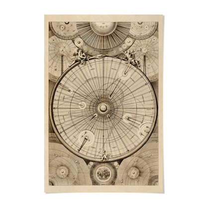 The image is a detailed and intricate illustration of a complex celestial map or chart, featuring various celestial bodies and their positions in the sky.