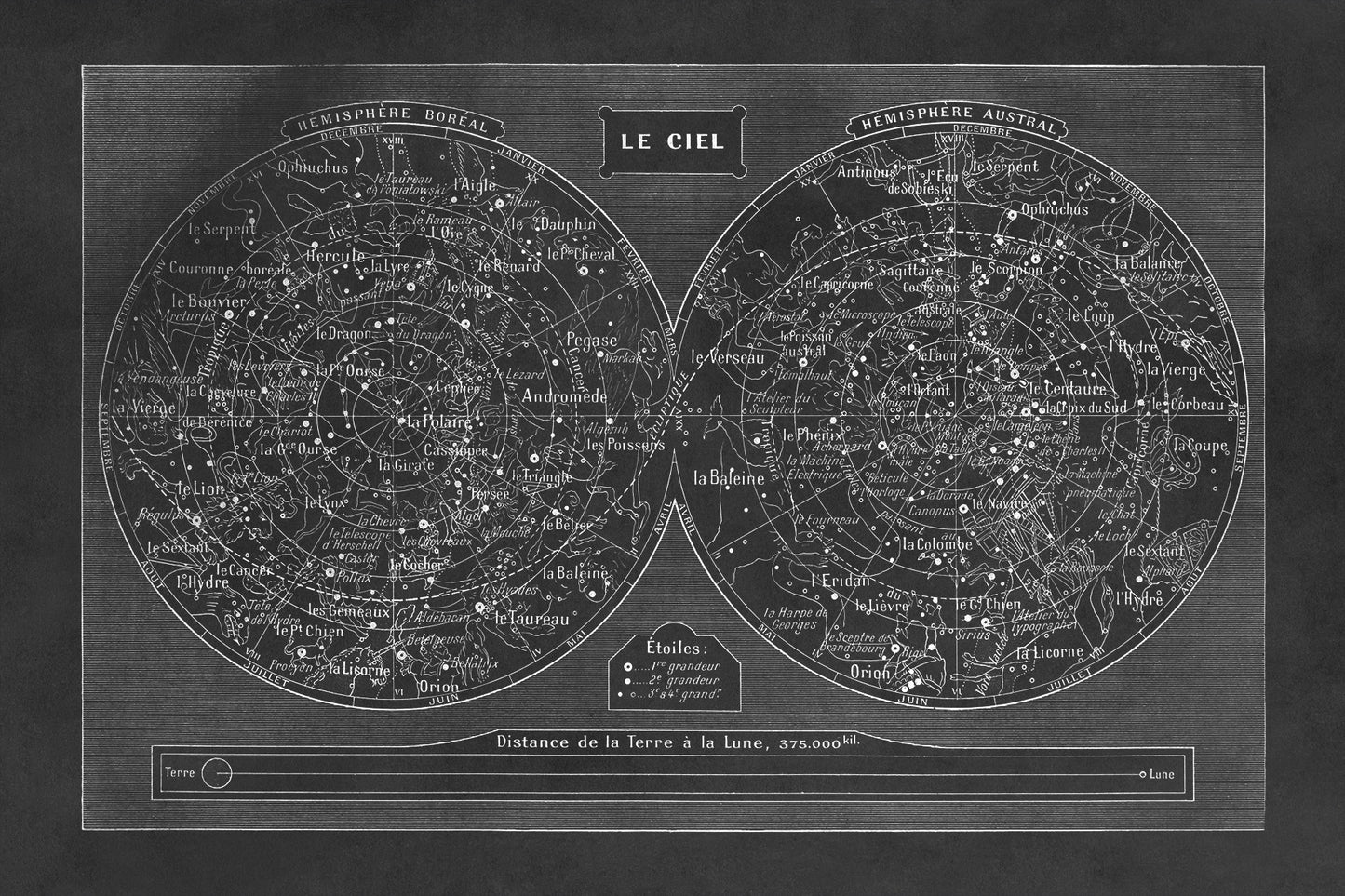 Constellation Map Print, AM4