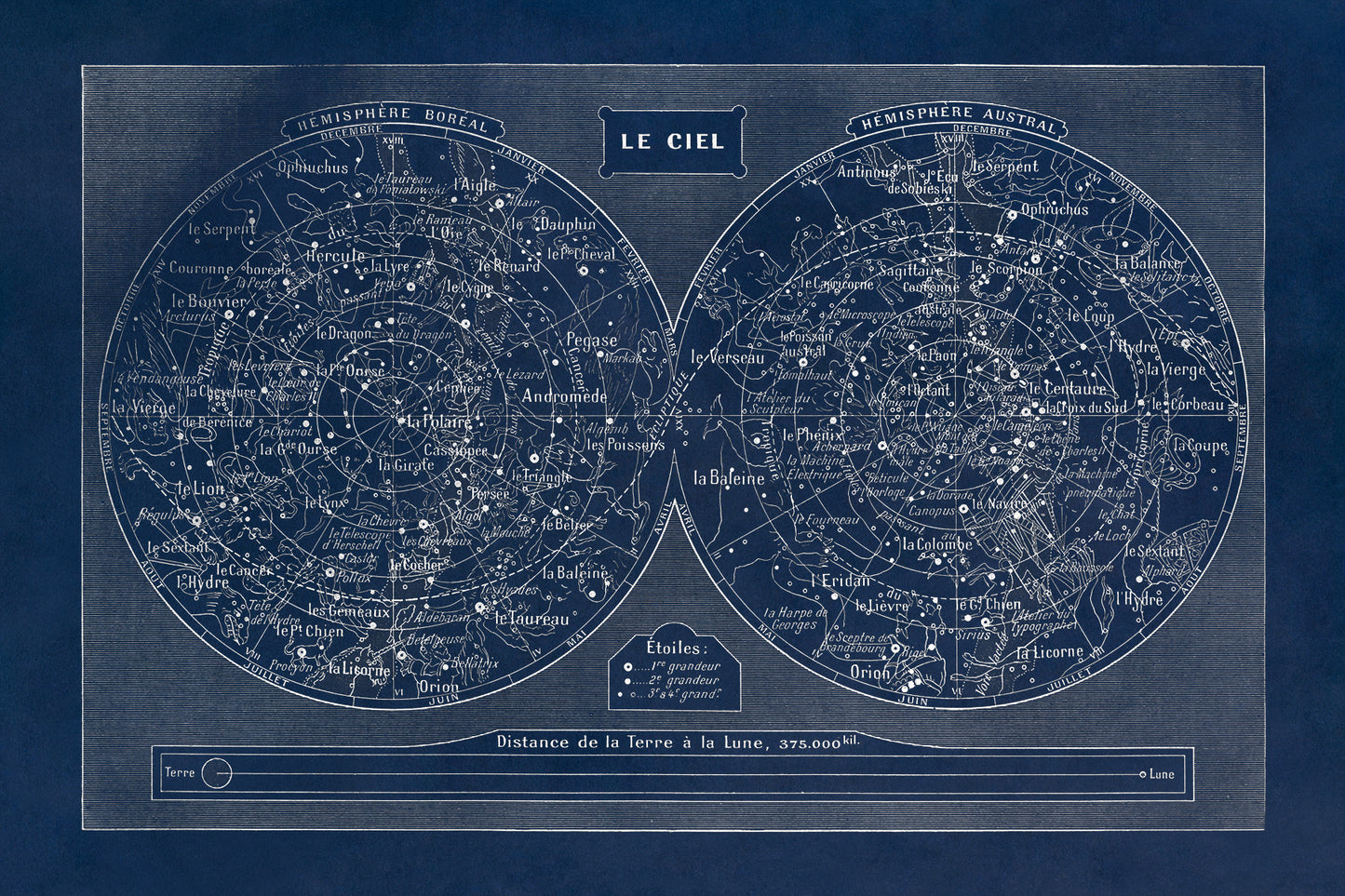 Constellation Map Print, AM4