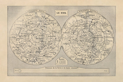 Constellation Map Print, AM4