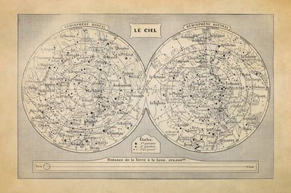 Constellation Map Print, AM4