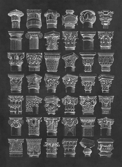 Column Architecture Styles Print, AM141