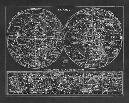 Constellation Map Print, AM42