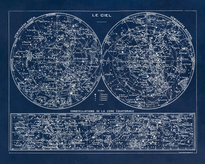 Constellation Map Print, AM42