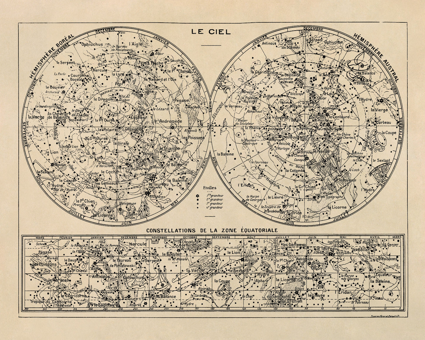 Constellation Map Print, AM42