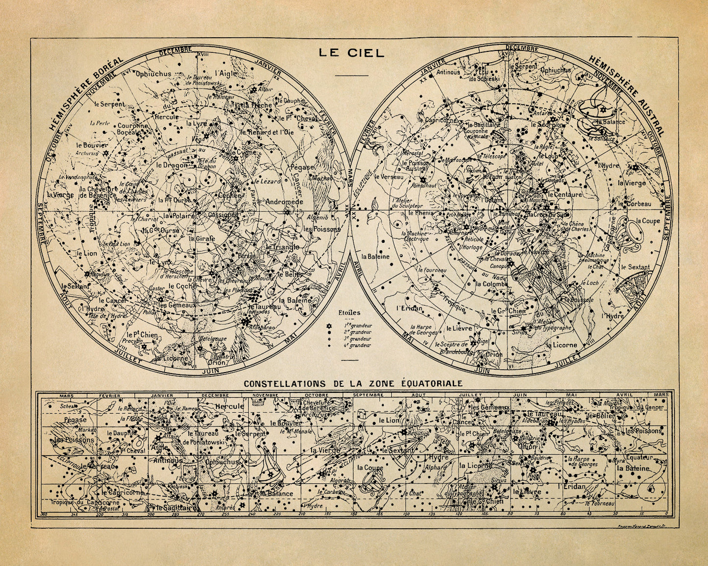 Constellation Map Print, AM42