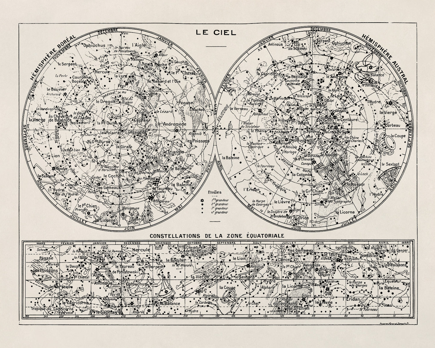 Constellation Map Print, AM42