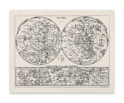 Constellation Map Print, AM42