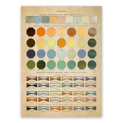 Color Spectrum Chart Print, AM67