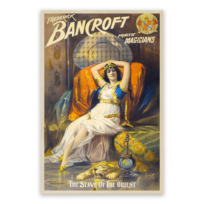 Frederick Bancroft Magician Poster, Vintage Style Magic Print