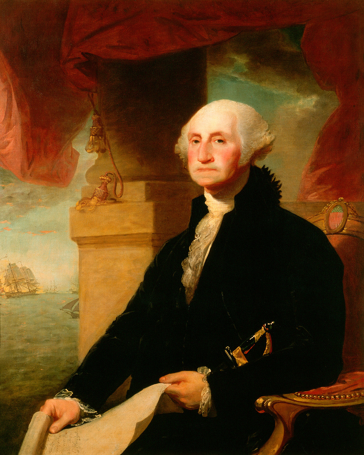 George Washington Portrait, Vintage Style Print