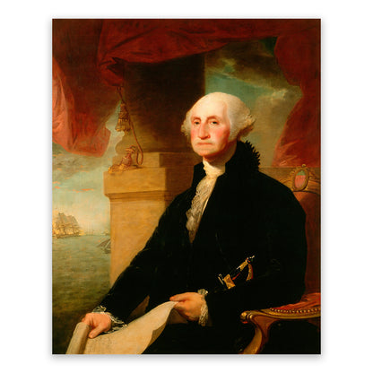 George Washington Portrait, Vintage Style Print