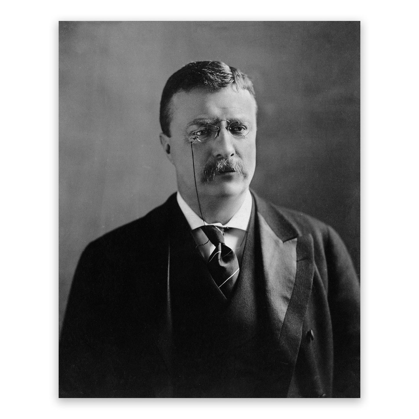 Theodore Roosevelt Portrait, Vintage Style Print