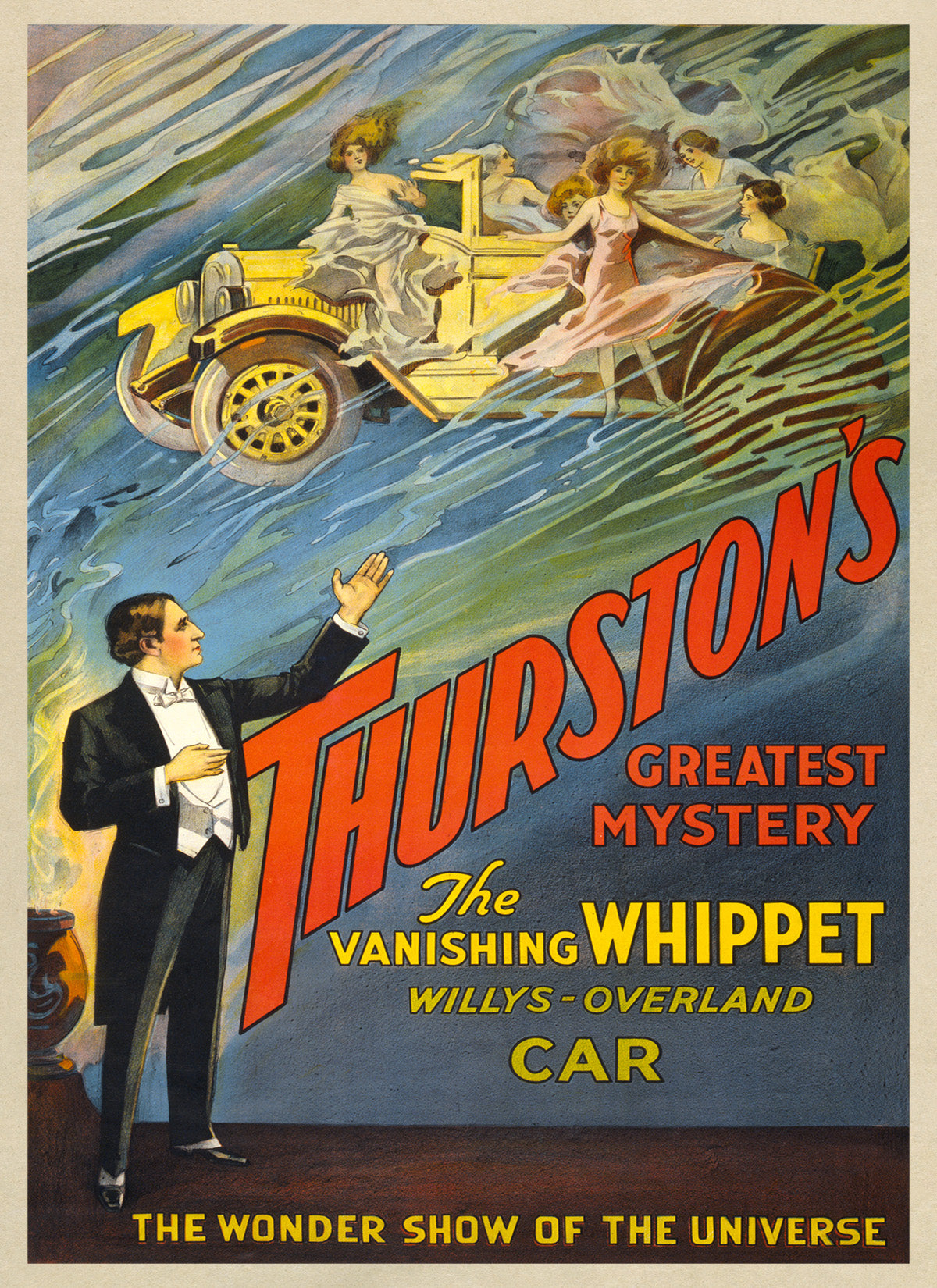 Howard Thurston Magician Poster, Vintage Style Magic Print