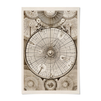 The image is a detailed and intricate illustration of a complex celestial map or chart, featuring various celestial bodies and their positions.