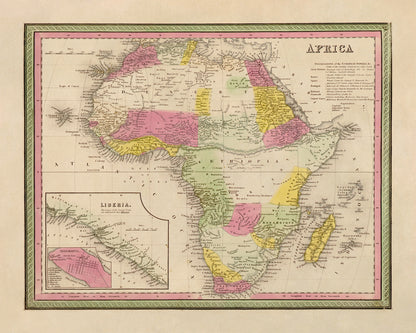 Map of Africa Print