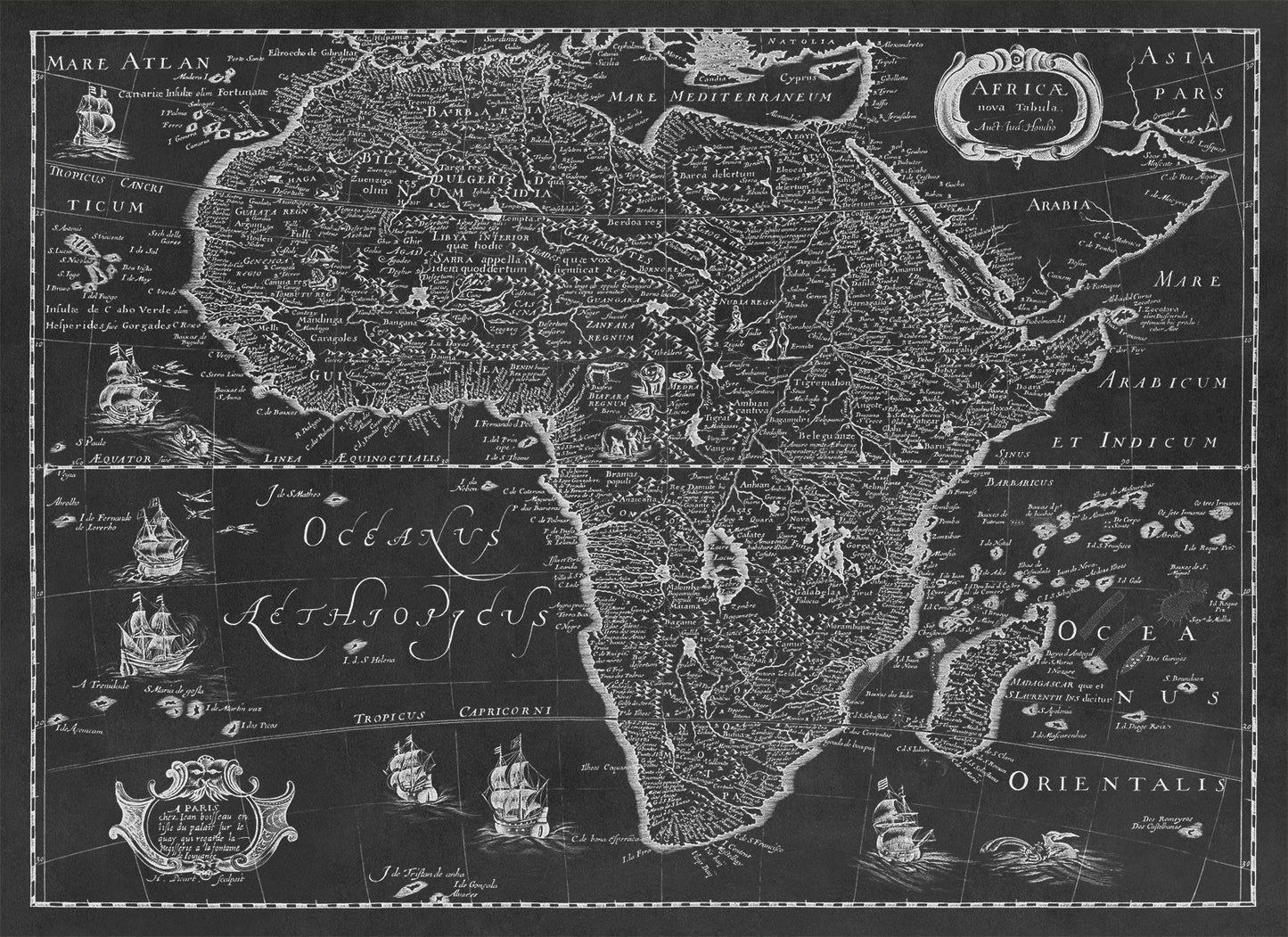 Map of Africa Print