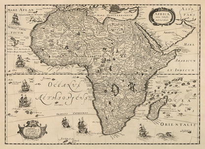 Map of Africa Print