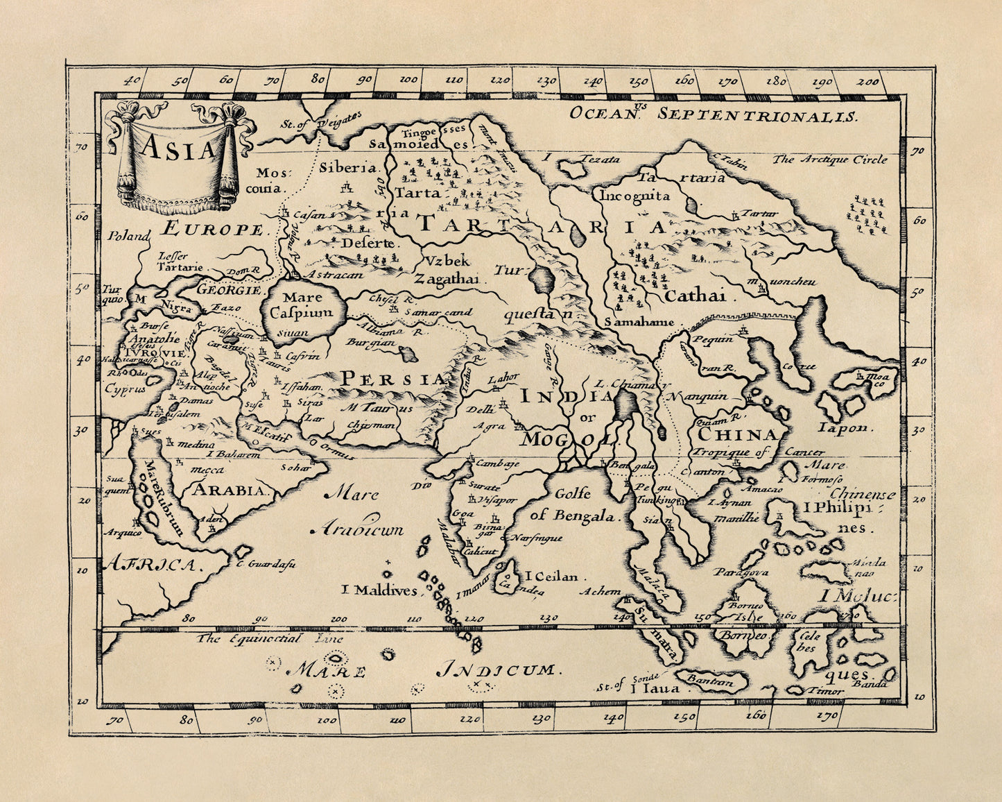 Map of Asia Print