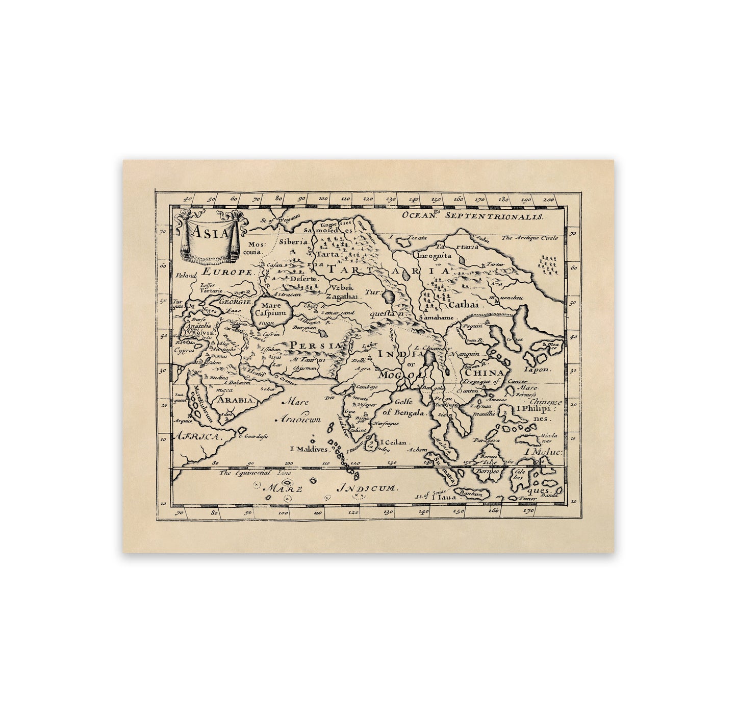 Map of Asia Print