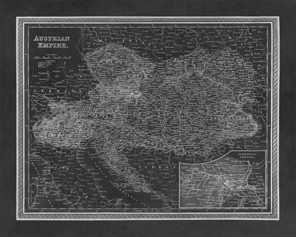 Map of Austria Print