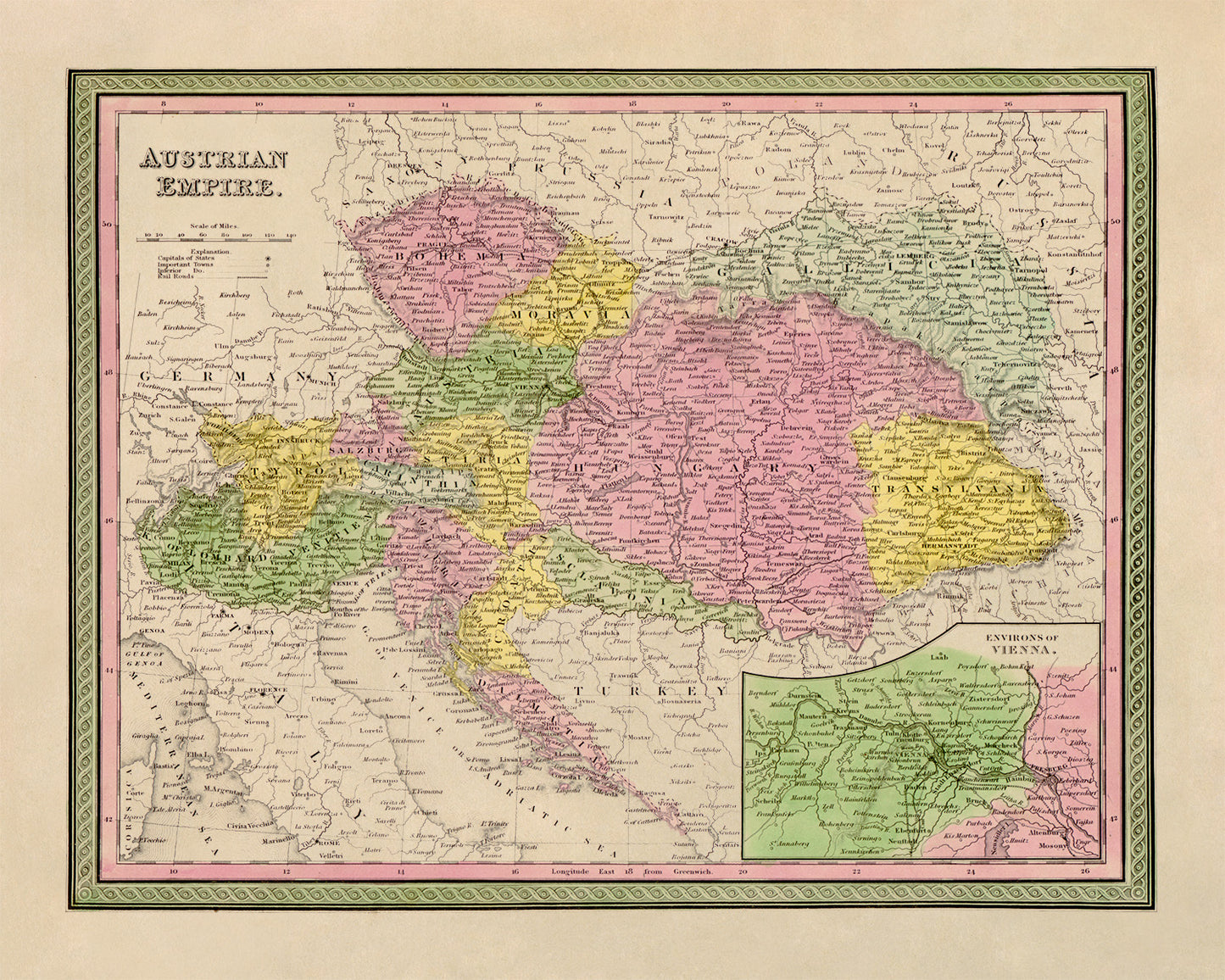 Map of Austria Print