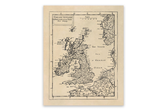 Map of Britain Print