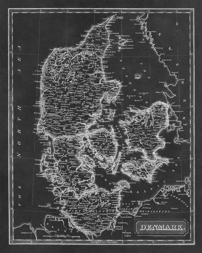 Map of Denmark Print