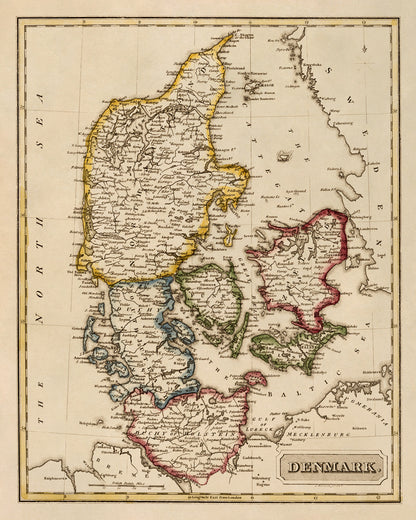 Map of Denmark Print