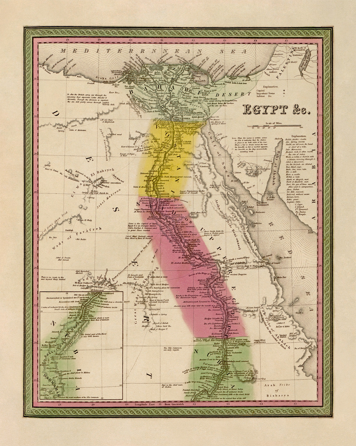 Map of Egypt Print