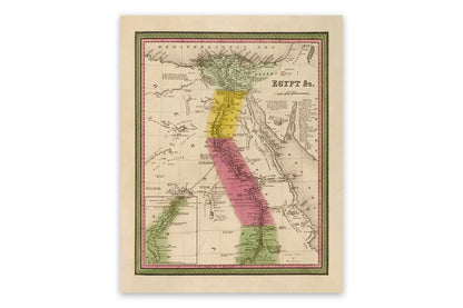 Map of Egypt Print