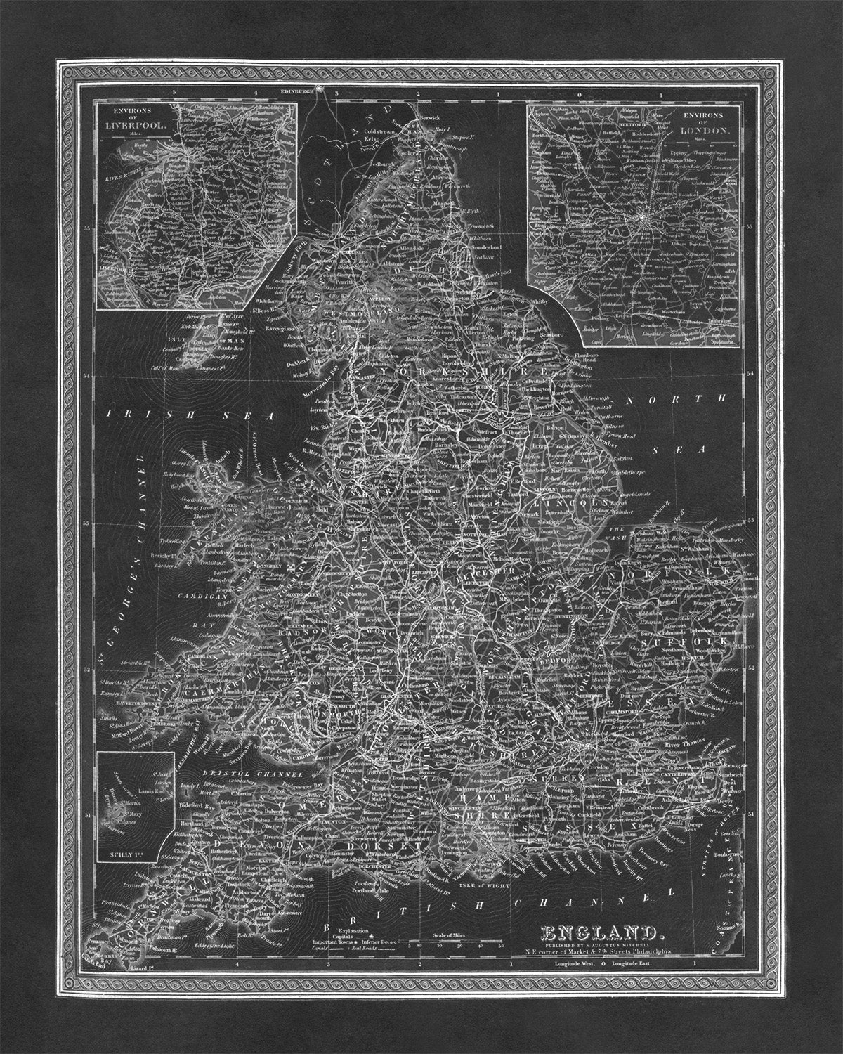 Map of England Print