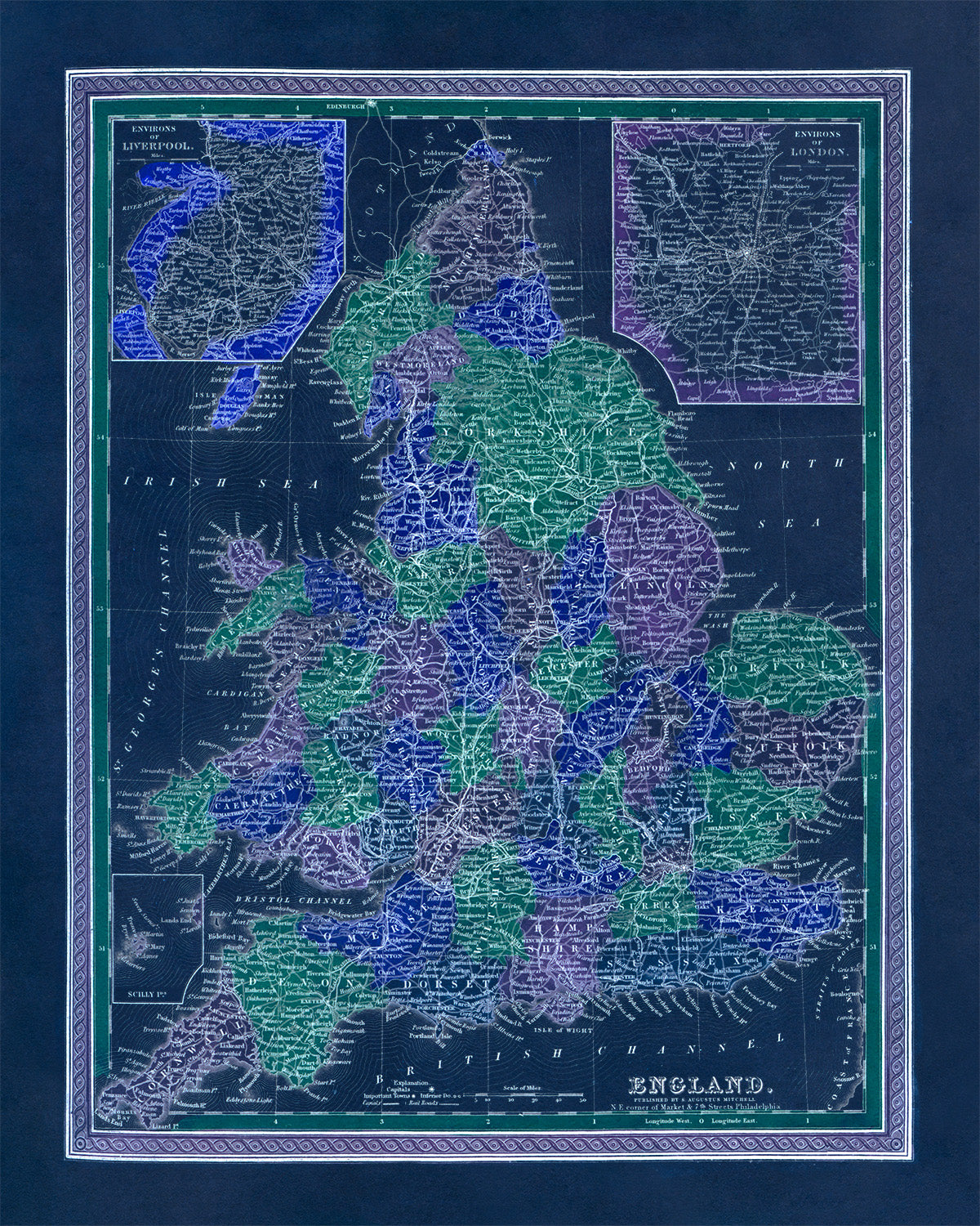 Map of England Print