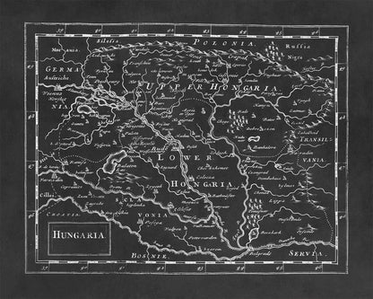 Hungary Map Print