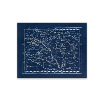 Hungary Map Print