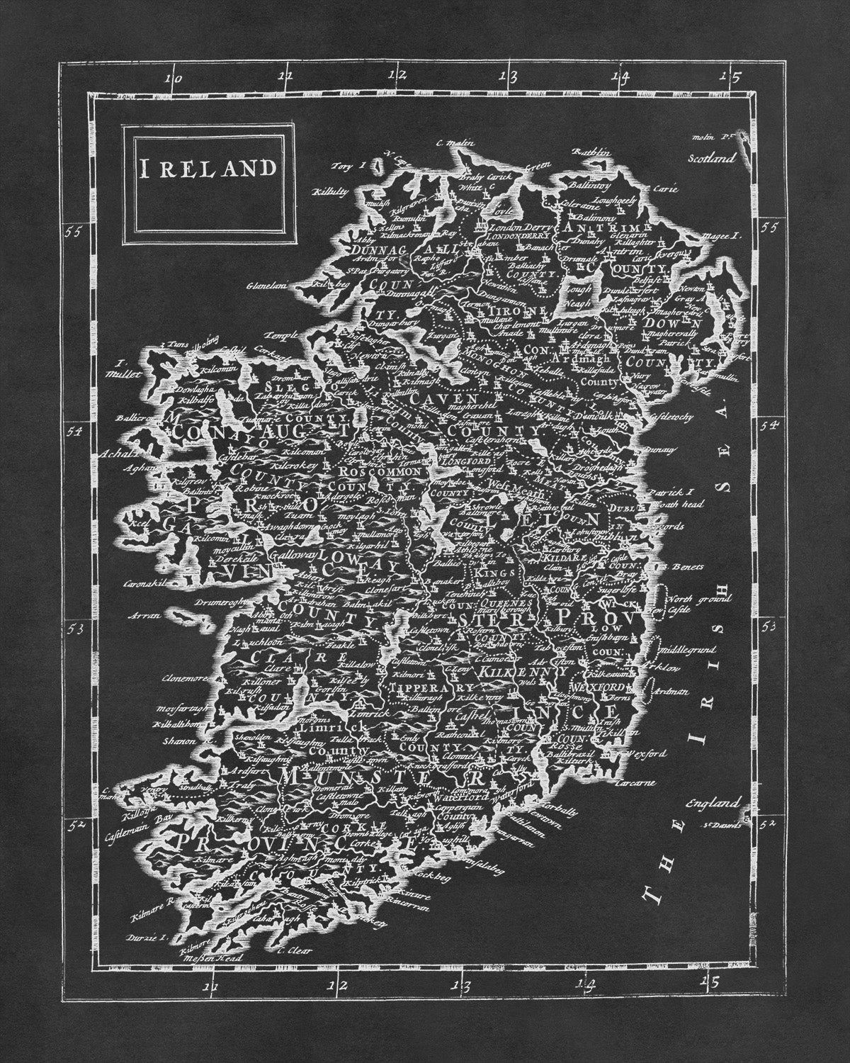 Ireland Map Print