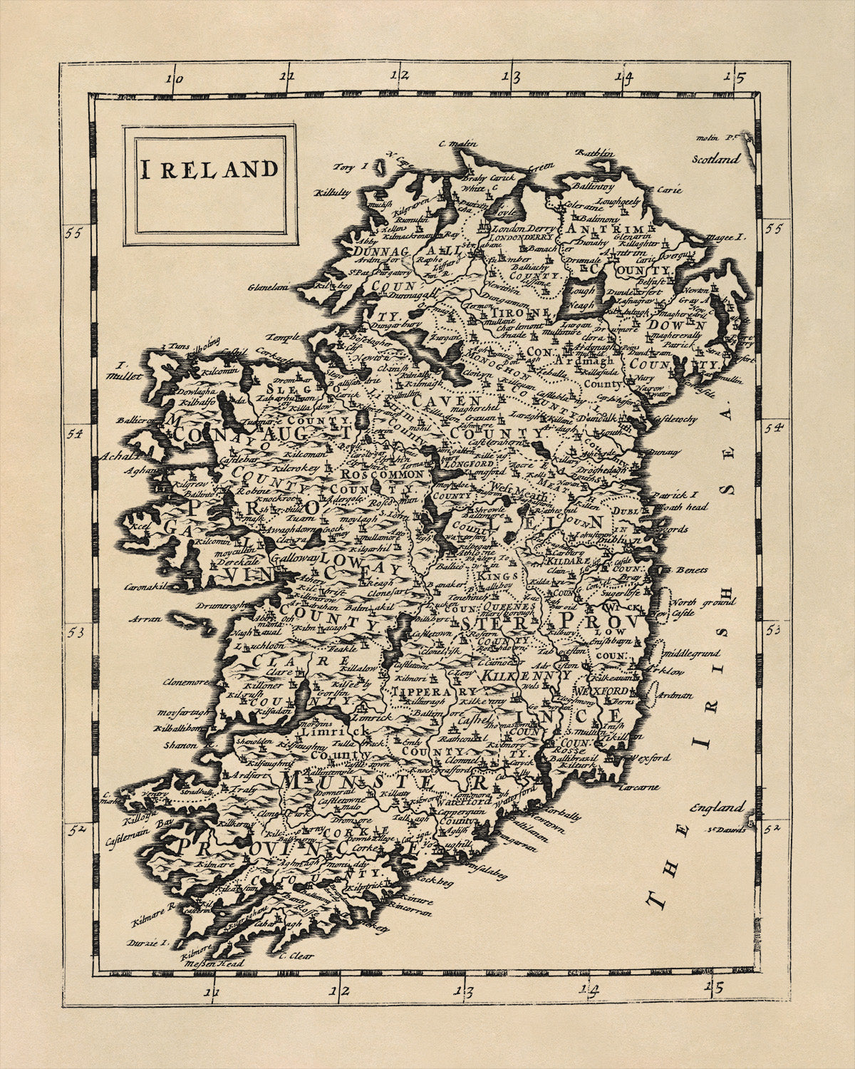 Ireland Map Print