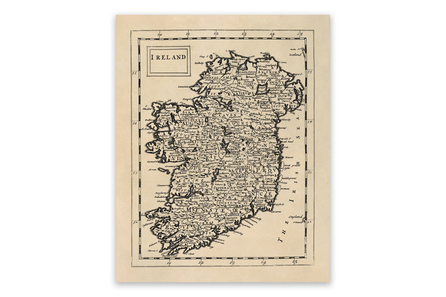 Ireland Map Print