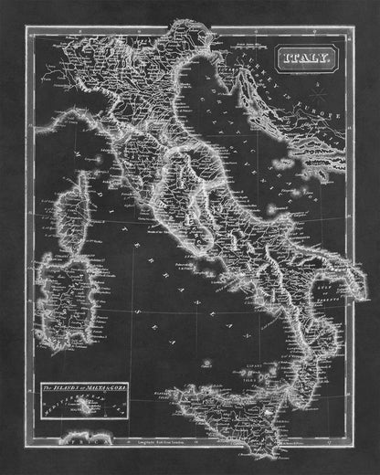 Italy Map Print