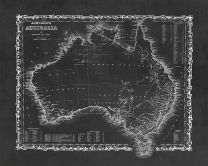 Australia Map Print