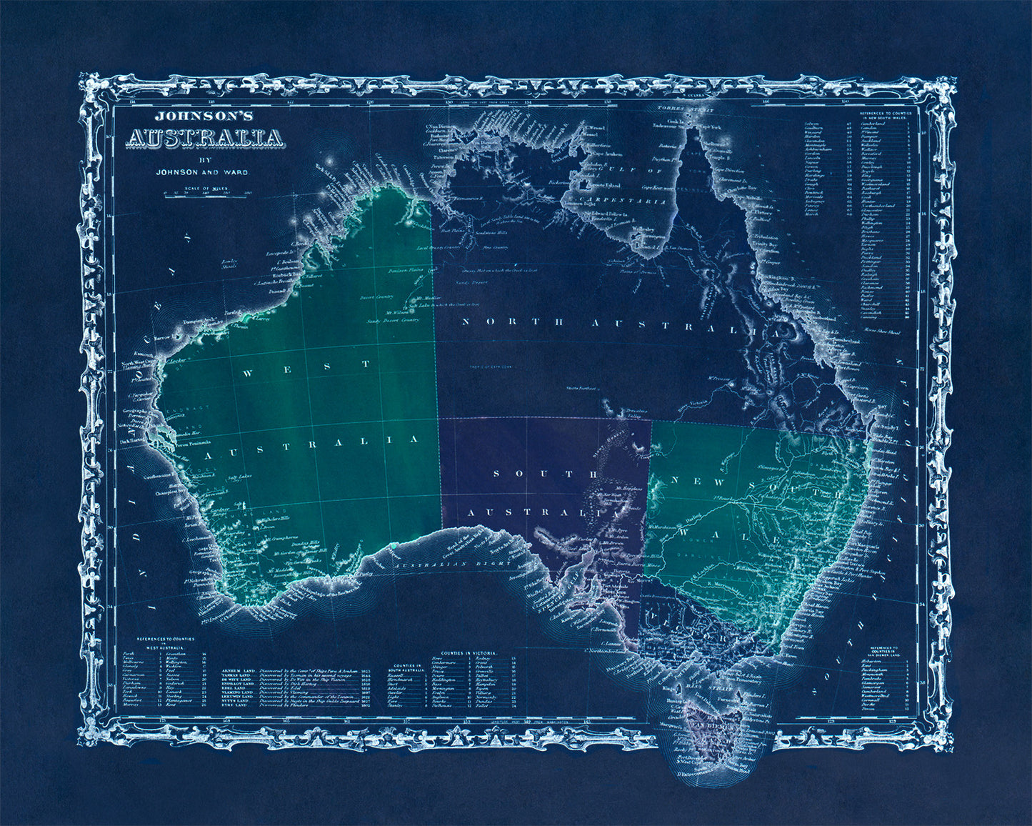 Australia Map Print