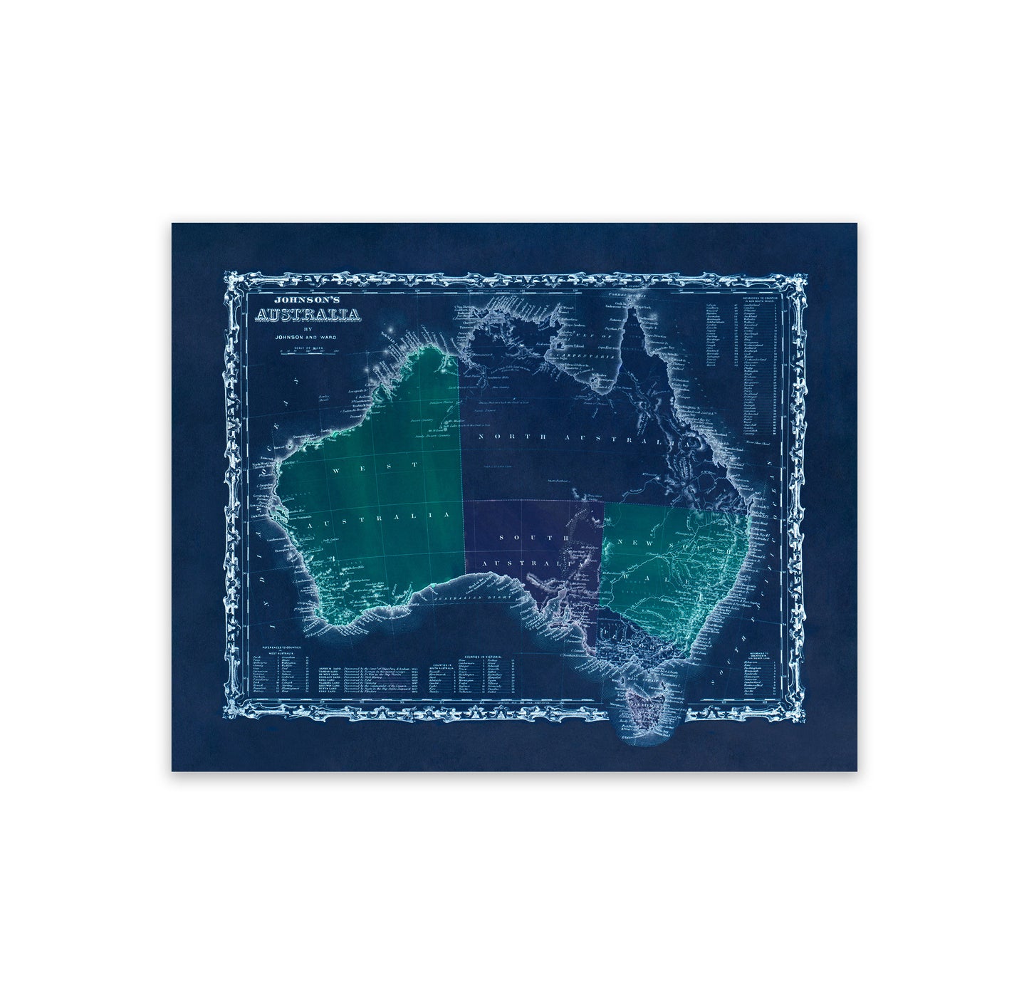 Australia Map Print