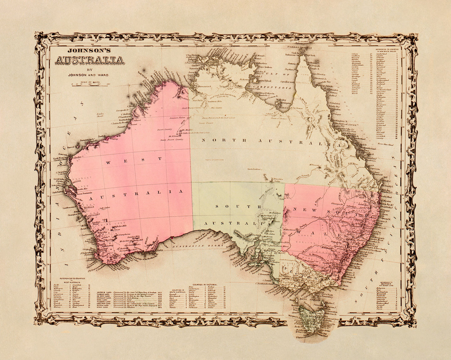 Australia Map Print