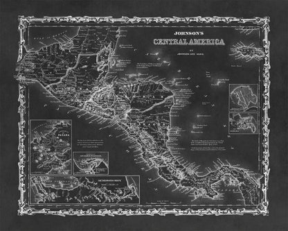 Central America Map Print