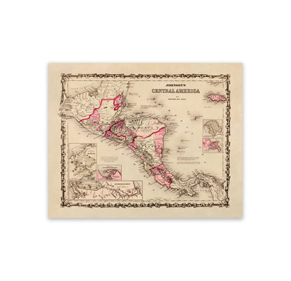 Central America Map Print