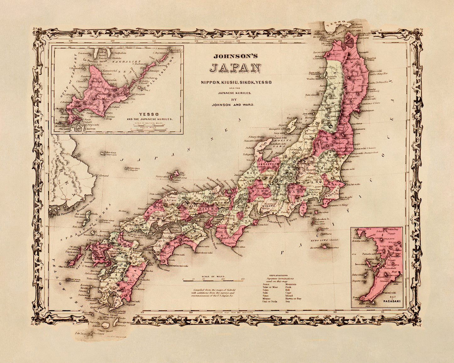 Japan Map Print