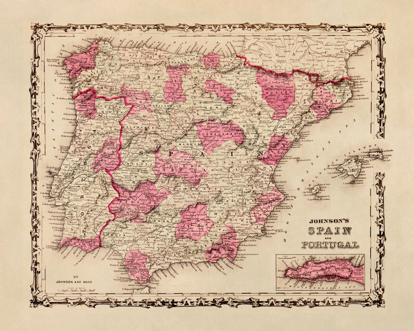 Spain Map Print