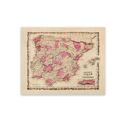 Spain Map Print