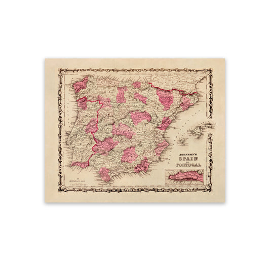 Spain Map Print