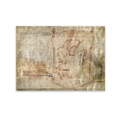 Marco Polo Far East Map Print 1290s